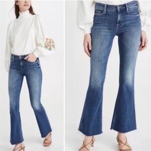 MOTHER The Weekender Fray High-Rise Jeans in Groovin Size 32